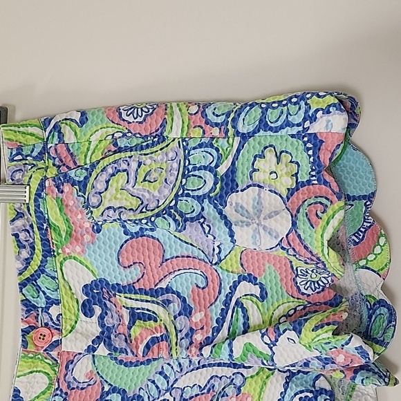 Lilly Pulitzer Coastal  Women's The Butter Cup Short Scallop Size 8 - Picture 7 of 16